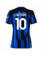 Billige Inter Milan Lautaro Martinez #10 Hjemmedrakt Dame 2023-24 Kortermet